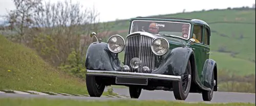 An old Bentley 4.25 prestige vehicle