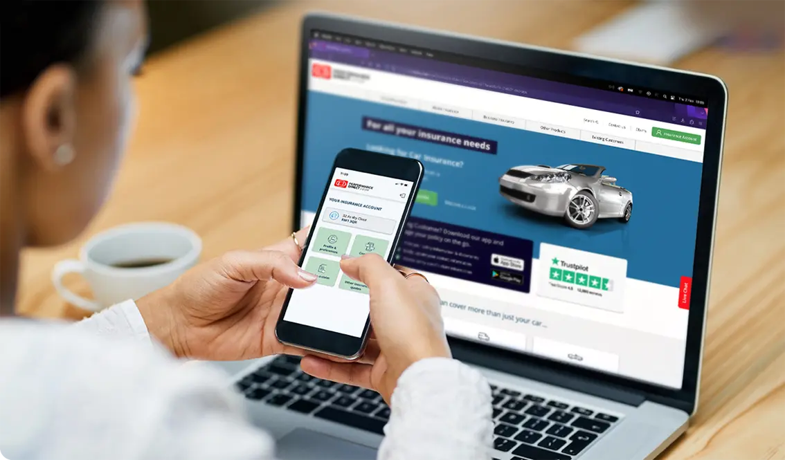 Manage your insurance anytime, anywhere with Performance Direct’s multi‑device solutions, ensuring expert cover and peace of mind